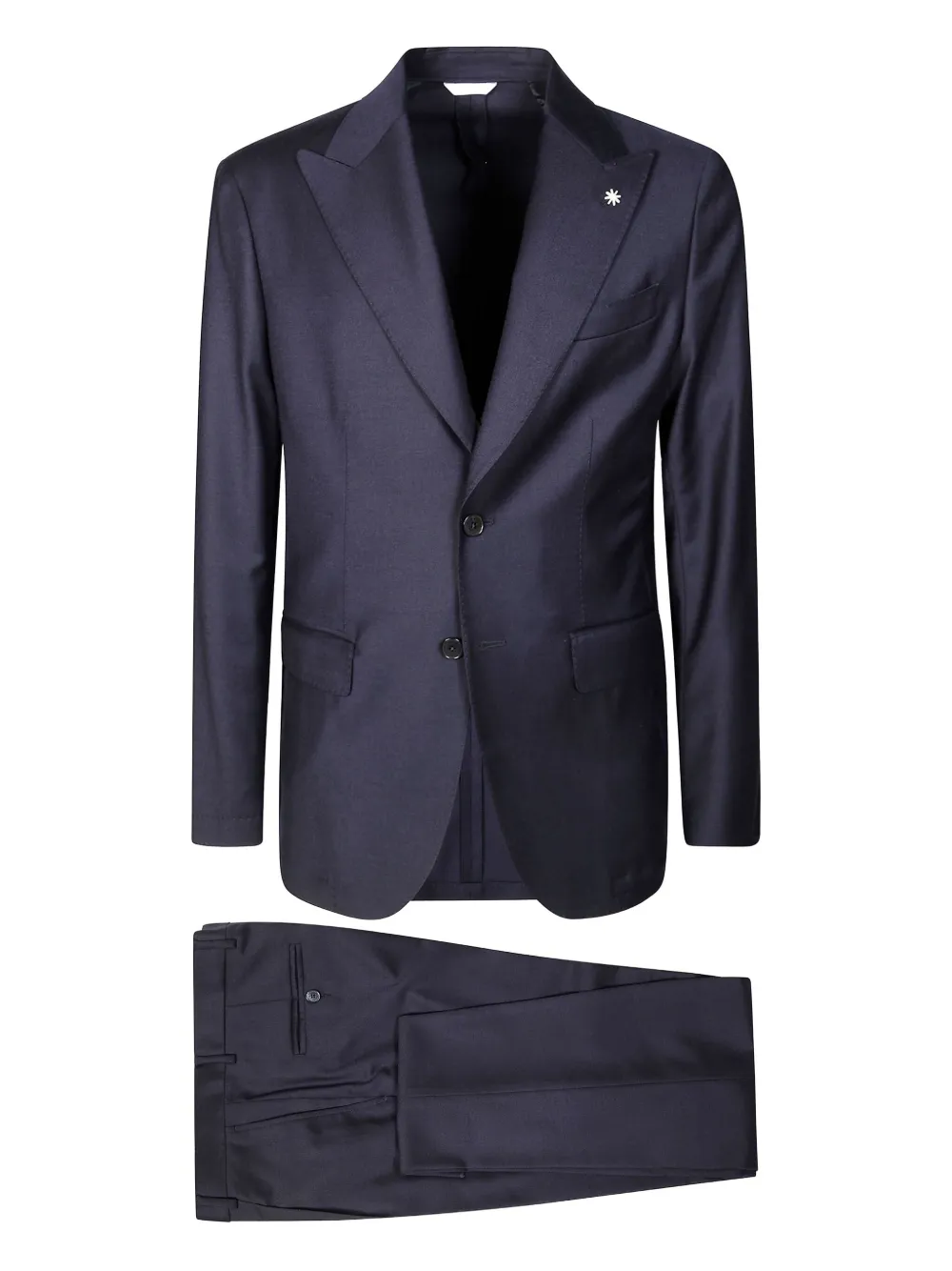 Шерстяной костюм с булавкой на лацкане Manuel Ritz, синий
Шерстяной костюм с булавкой на лацкане Manuel Ritz, синий