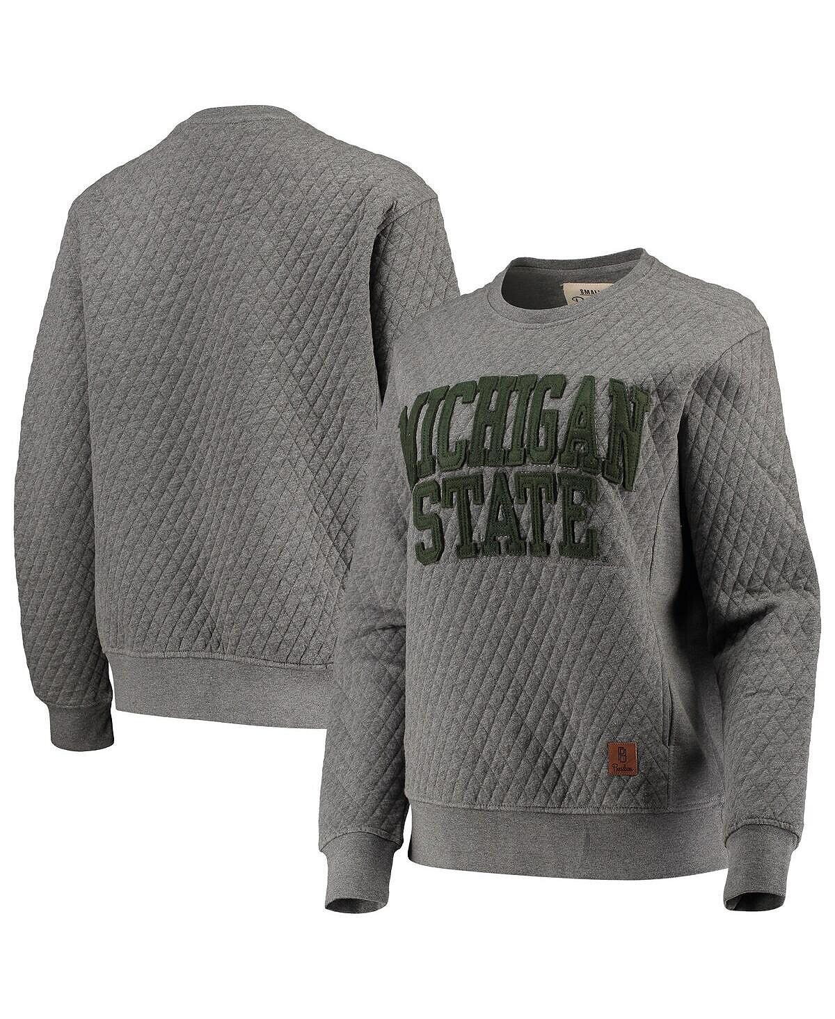 Женский стеганый пуловер Heather Charcoal Michigan State Spartans Moose Pressbox
Женский стеганый пуловер Heather Charcoal Michigan State Spartans Moose Pressbox