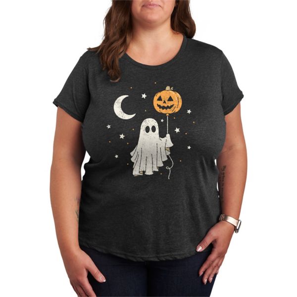 Футболка большого размера с принтом привидения и тыквенных шаров Licensed Character, серый
Футболка большого размера с принтом привидения и тыквенных шаров Licensed Character, серый