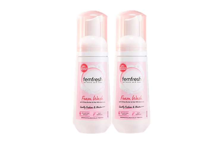 Увлажняющая пенка для интимной гигиены 150мл*2 FEMFRESH
Увлажняющая пенка для интимной гигиены 150мл*2 FEMFRESH