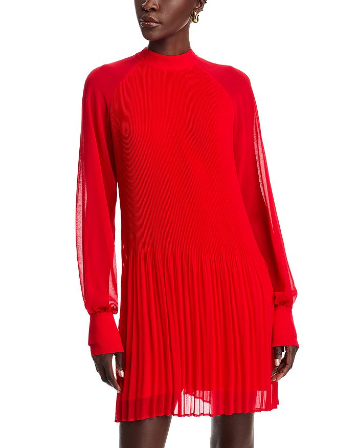 Платье Dolumi с высоким воротом и рукавами-блузонами BOSS, красный
Платье Dolumi с высоким воротом и рукавами-блузонами BOSS, красный