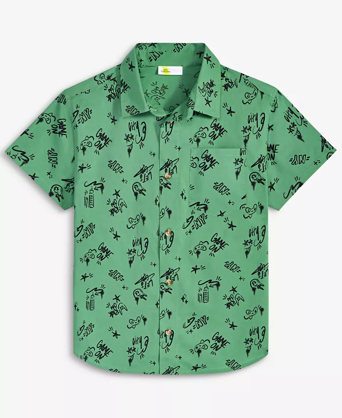 Рубашка для мальчиков Little & Big из хлопка с принтом Epic Threads, зеленый
Рубашка для мальчиков Little & Big из хлопка с принтом Epic Threads, зеленый