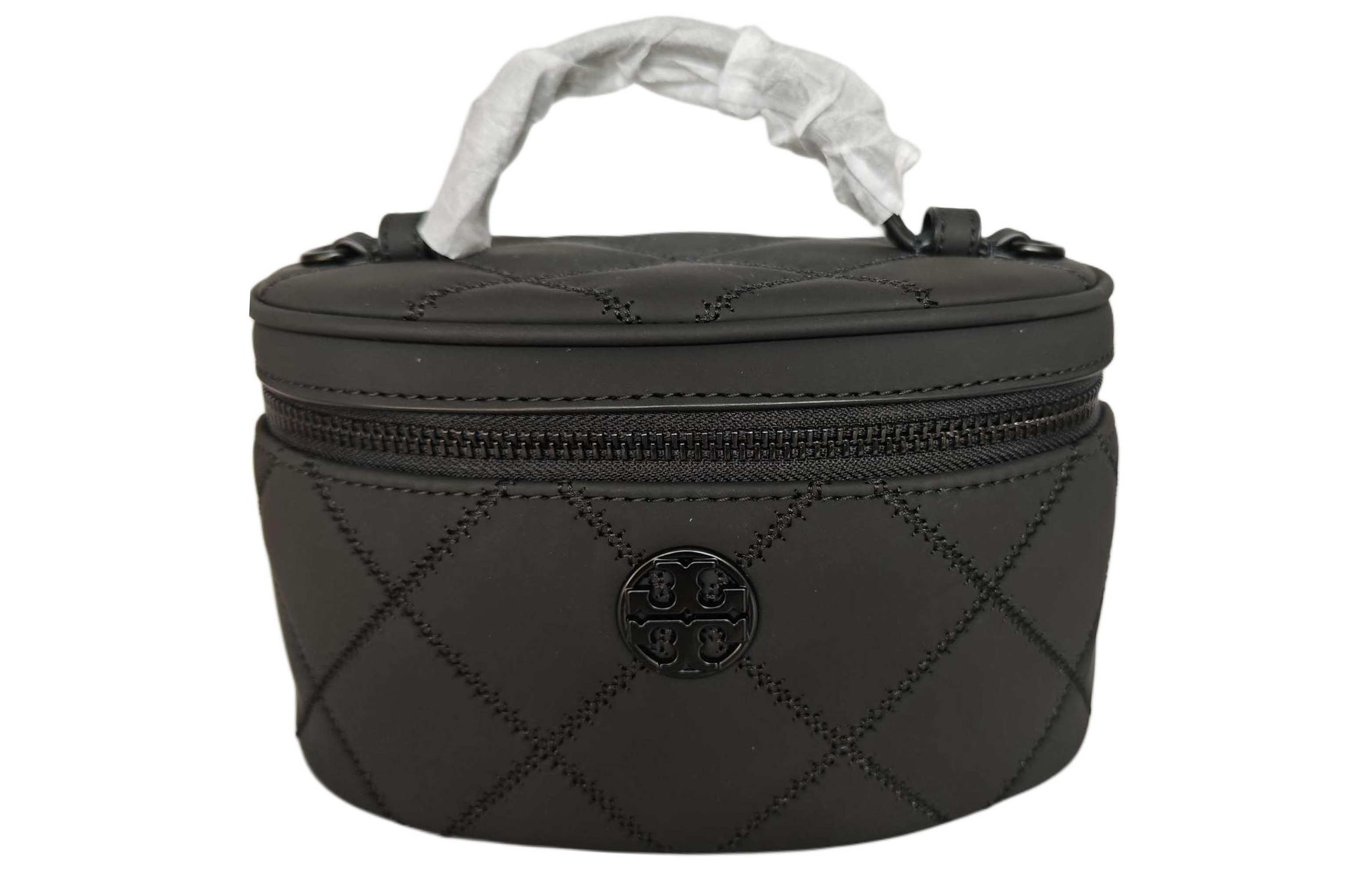 TORY BURCH Кожаная сумка-коробка женская матовая черная малого размера
TORY BURCH Кожаная сумка-коробка женская матовая черная малого размера