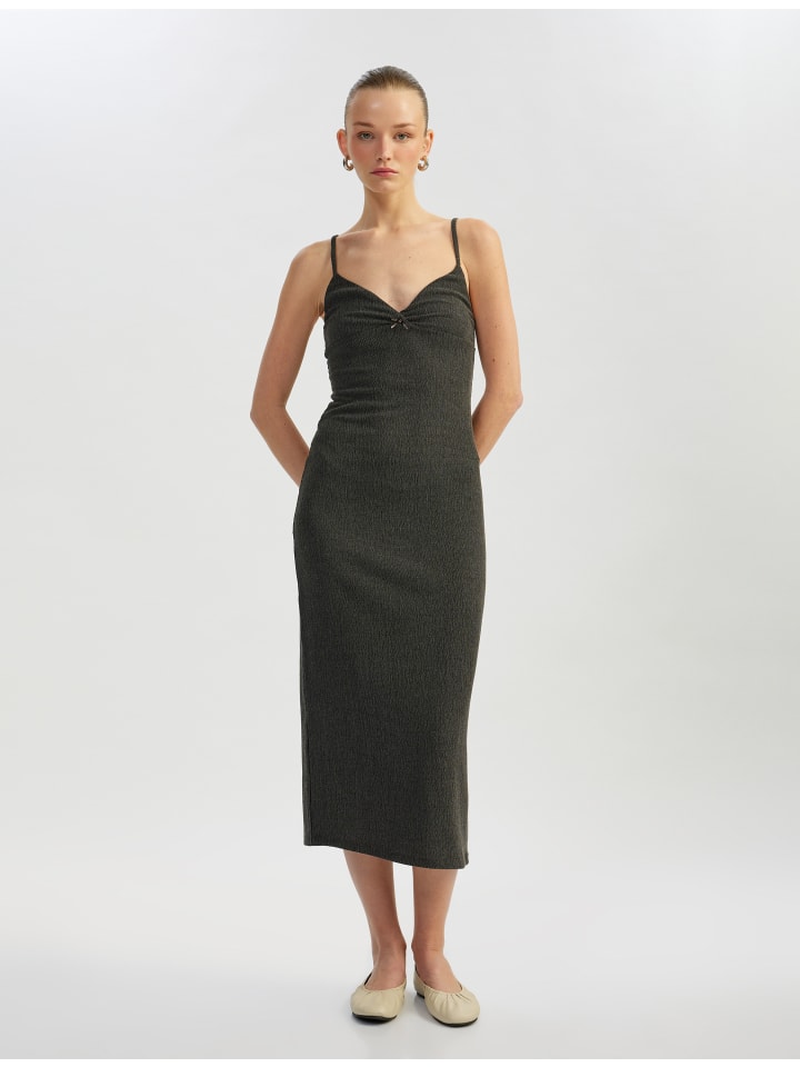 Платье до колена KOTON, антрацит
Платье до колена KOTON, антрацит