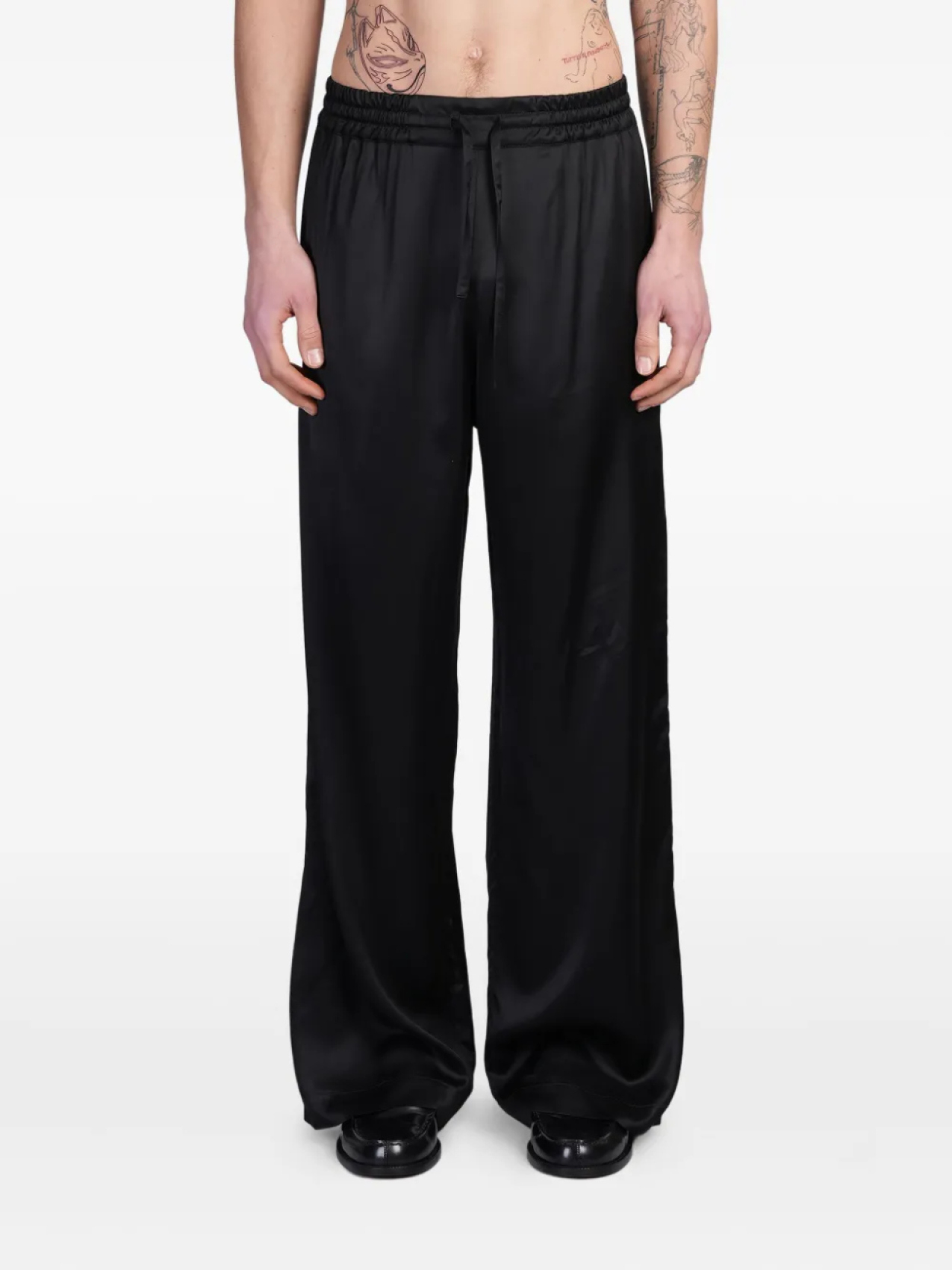 Брюки Marine Serre на завязках, черный 
Брюки Marine Serre на завязках, черный