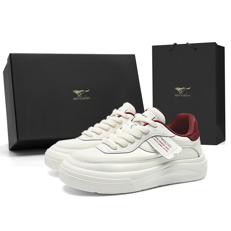 SEPTWOLVES Мужские низкие скейтерские кроссовки бело-красные (стандартный кожаный размер), цвет White Red (Standard Leather Shoe Size) 
SEPTWOLVES Мужские низкие скейтерские кроссовки бело-красные (стандартный кожаный размер), цвет White Red (Standard Leather Shoe Size)