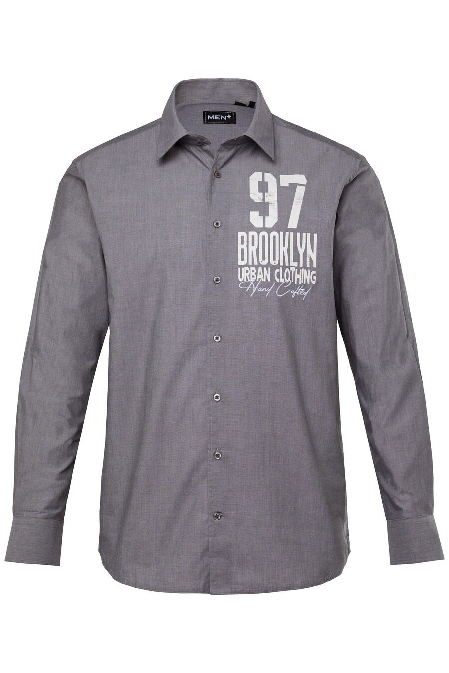 Рубашка на пуговицах классического кроя Men Plus, серый
Рубашка на пуговицах классического кроя Men Plus, серый