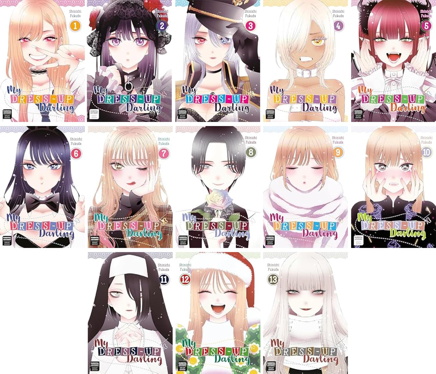 My Dress-Up Darling Series, Vol. 1-13, 13 Books Collection Set, by Shinichi Fukuda (Square Enix Manga)
My Dress-Up Darling Series, Vol. 1-13, 13 Books Collection Set, by Shinichi Fukuda (Square Enix Manga)