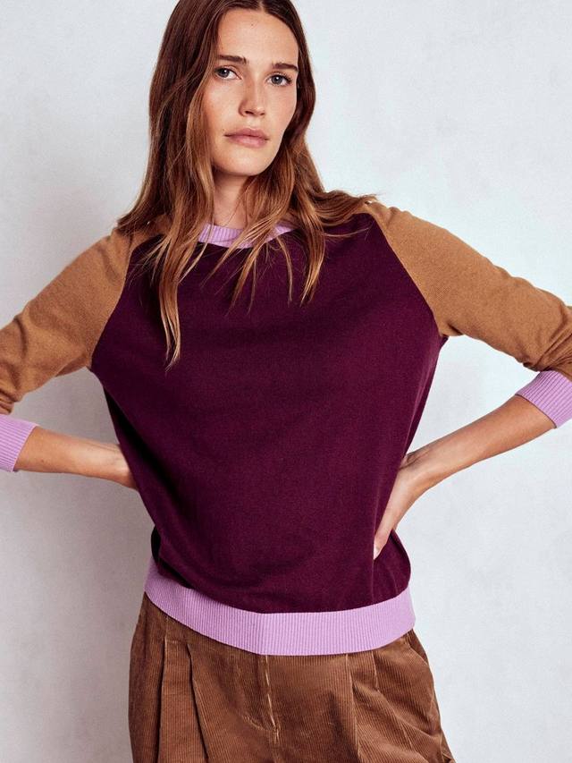 Свитер Meg Colour Block с рукавом реглан Boden, Purple/Multi
Свитер Meg Colour Block с рукавом реглан Boden, Purple/Multi
