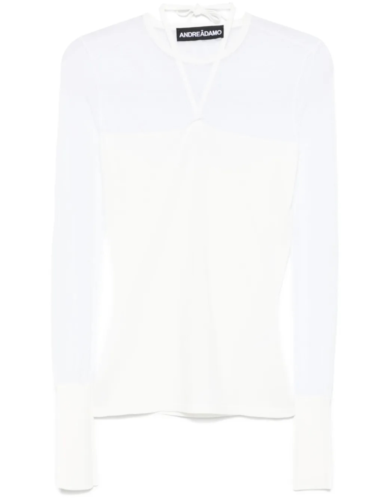 ANDREĀDAMO трикотажный топ с прозрачными вставками, белый
ANDREĀDAMO трикотажный топ с прозрачными вставками, белый