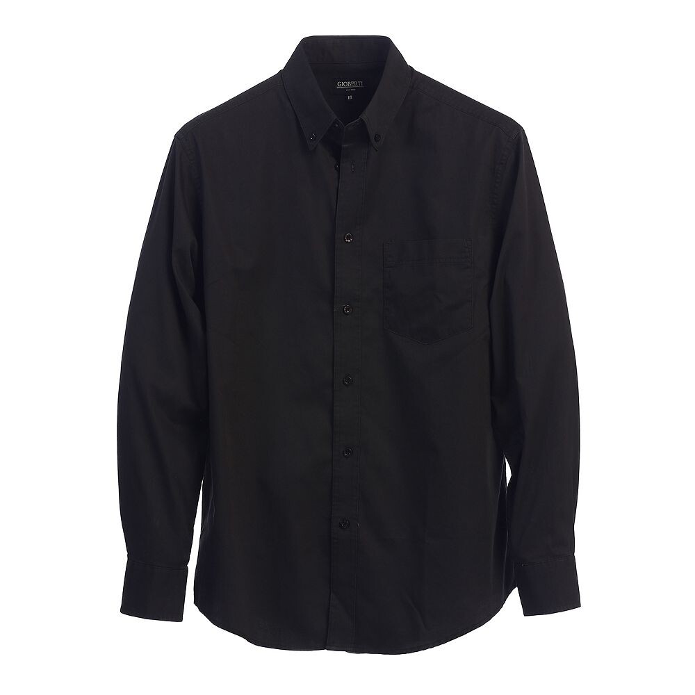 Gioberti Мужская повседневная твиловая оксфордская рубашка из 100% хлопка с длинными рукавами, черный
Gioberti Мужская повседневная твиловая оксфордская рубашка из 100% хлопка с длинными рукавами, черный