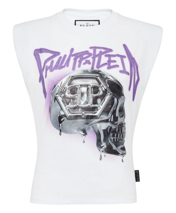 Майка с подплечниками Philipp Plein, белый
Майка с подплечниками Philipp Plein, белый