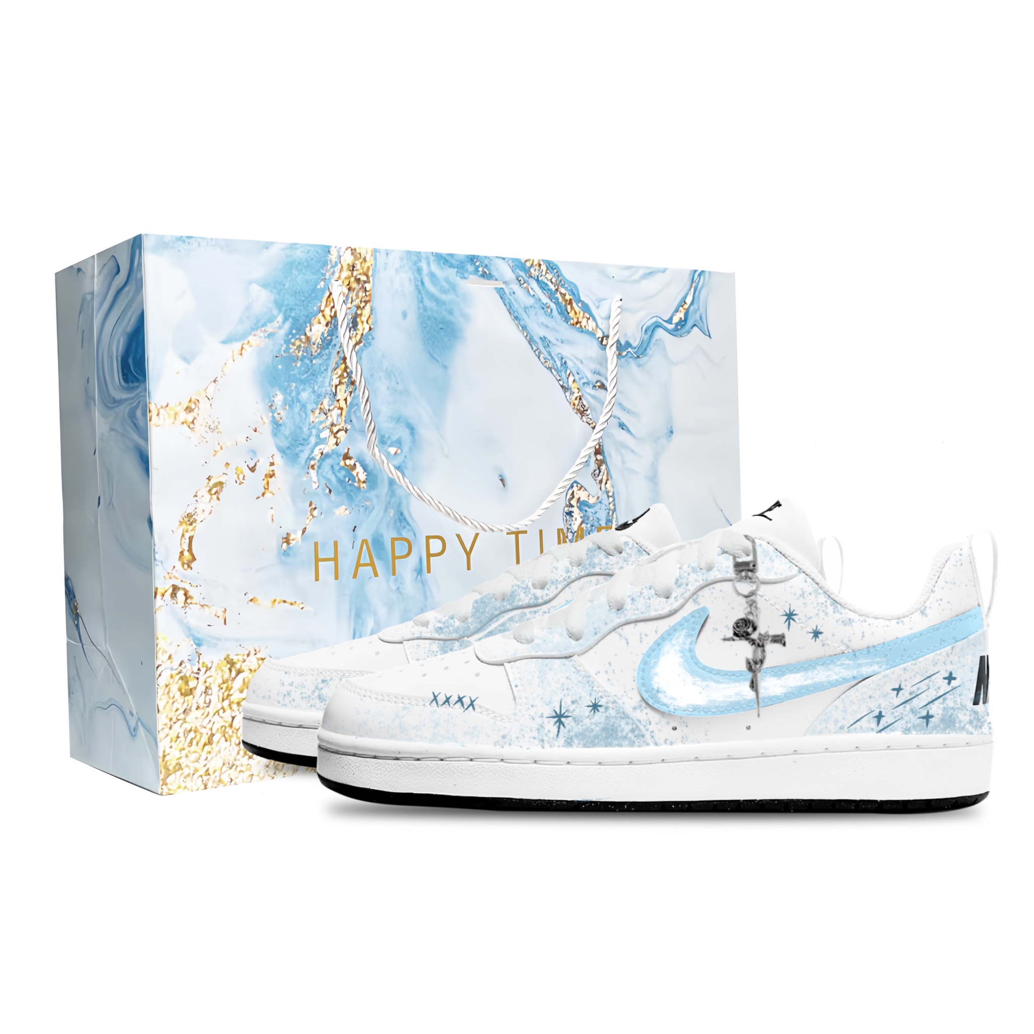 Court Borough устойчивые к истиранию дышащие низкие детские кроссовки для скейтбординга Unisex Nike, белый & синий alternating
Court Borough устойчивые к истиранию дышащие низкие детские кроссовки для скейтбординга Unisex Nike, белый & синий alternating