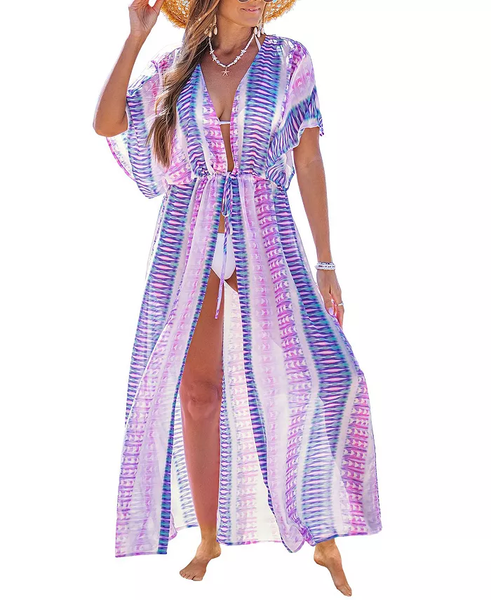 Женское пляжное платье-макси с абстрактным принтом «Смешанные чувства» Cupshe, фиолетовый
Женское пляжное платье-макси с абстрактным принтом «Смешанные чувства» Cupshe, фиолетовый