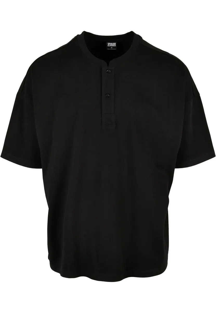 Футболка URBAN CLASSICS "Мужская футболка большого размера на пуговицах Urban Classics", черный 
Футболка URBAN CLASSICS "Мужская футболка большого размера на пуговицах Urban Classics", черный