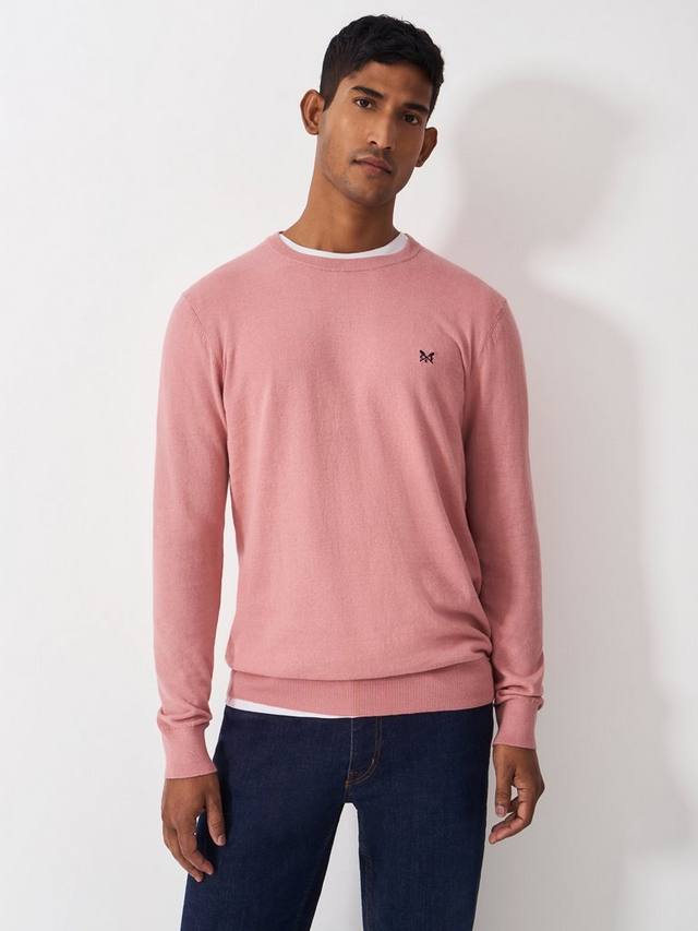 Хлопковый джемпер с круглым вырезом из смеси льна Crew Clothing, Peach Pink
Хлопковый джемпер с круглым вырезом из смеси льна Crew Clothing, Peach Pink