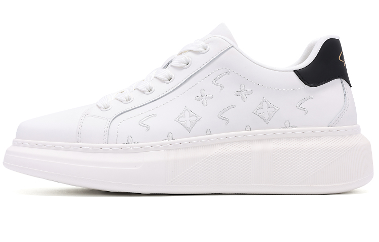 Satchi Кроссовки для скейтбординга с низким верхом, увеличивающие рост, с противоскользящей амортизацией, мужские, белые, 4,5 см
Satchi Кроссовки для скейтбординга с низким верхом, увеличивающие рост, с противоскользящей амортизацией, мужские, белые, 4,5 см