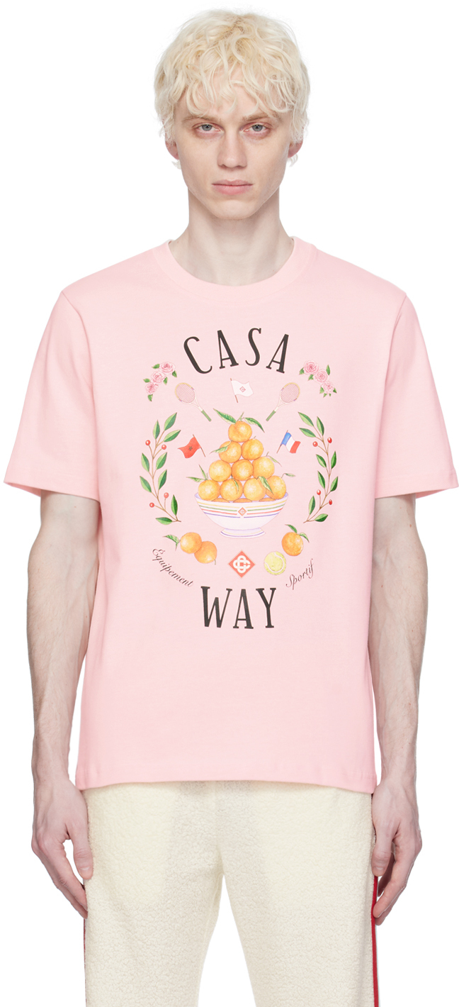 Эксклюзивная футболка SSENSE «Casa Way» Casablanca, розовый
Эксклюзивная футболка SSENSE «Casa Way» Casablanca, розовый
