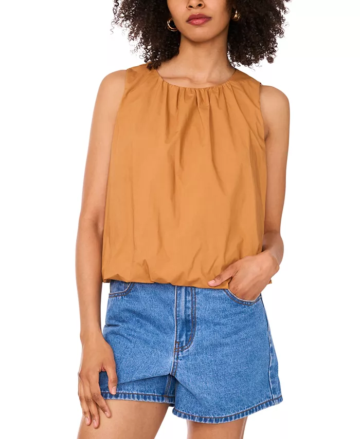 Женский хлопковый топ без рукавов с эффектом пузыря 1.STATE, коричневый
Женский хлопковый топ без рукавов с эффектом пузыря 1.STATE, коричневый