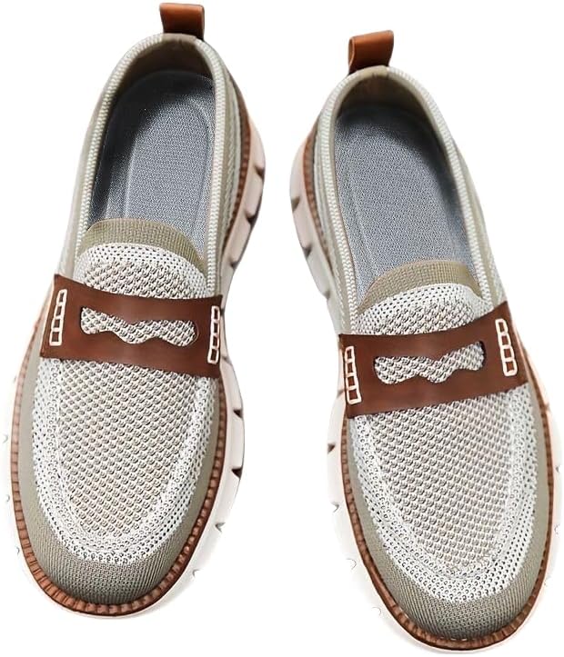 Мужские мокасины, Кроссовки - повседневная обувь из дышащей сетки для комфорта каждый день, Стиль Hoalox, хаки
Мужские мокасины, Кроссовки - повседневная обувь из дышащей сетки для комфорта каждый день, Стиль Hoalox, хаки