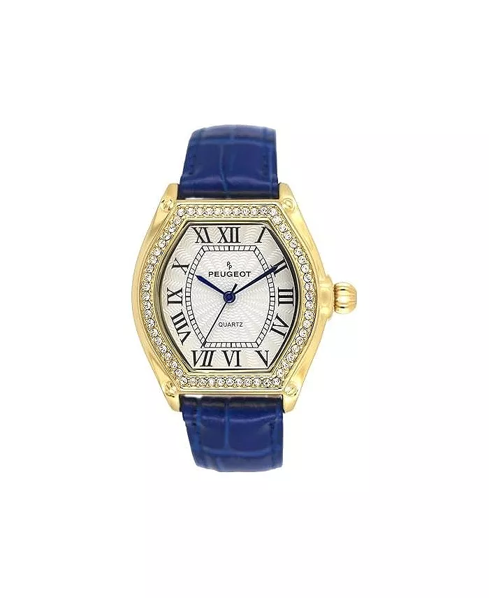 Женские часы 36 мм, синие, бочкообразный корпус Tank, кожаный ремешок Peugeot
Женские часы 36 мм, синие, бочкообразный корпус Tank, кожаный ремешок Peugeot