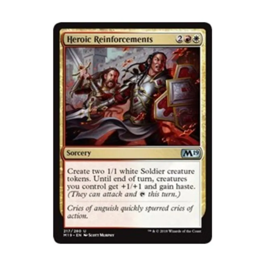 CCG Героическое подкрепление (U), MTG - Core Set 2019
CCG Героическое подкрепление (U), MTG - Core Set 2019