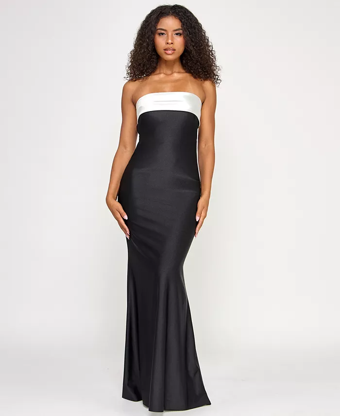 Длинное облегающее трикотажное платье без бретелек с накладным лифом для юниоров City Studios, мультиколор
Длинное облегающее трикотажное платье без бретелек с накладным лифом для юниоров City Studios, мультиколор