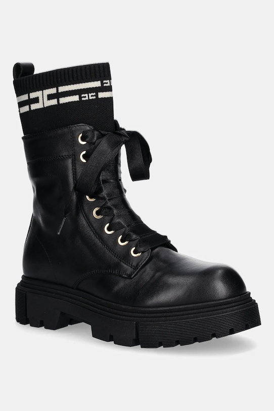 Детские кожаные рабочие ботинки Elisabetta Franchi, черный
Детские кожаные рабочие ботинки Elisabetta Franchi, черный