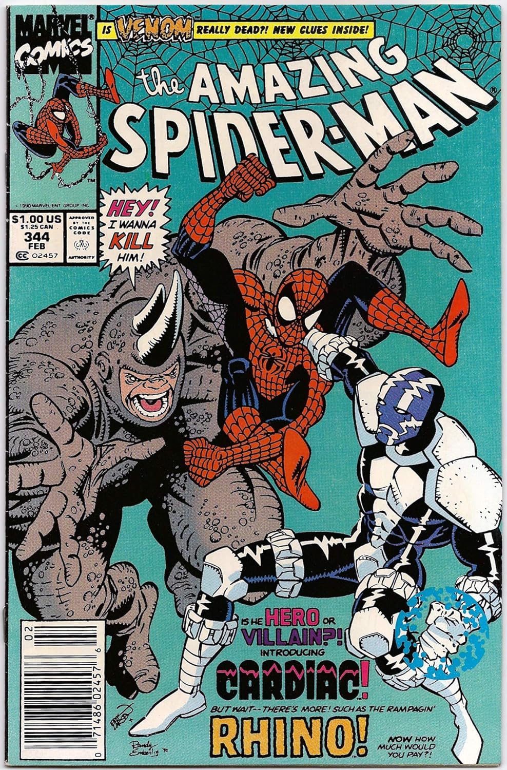 The Amazing Spider-Man #344 (Vol. 1) (Marvel)
The Amazing Spider-Man #344 (Vol. 1) (Marvel)