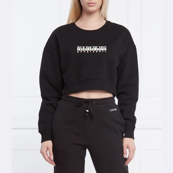 Укороченная толстовка b-box Napapijri, черный
Укороченная толстовка b-box Napapijri, черный