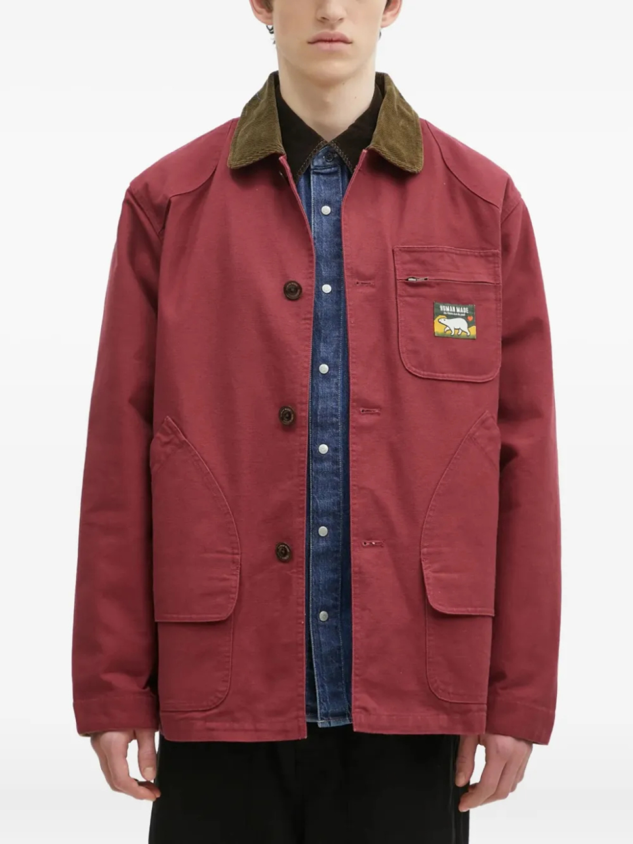 Верхняя рубашка с аппликацией «утка» Human Made, красный
Верхняя рубашка с аппликацией «утка» Human Made, красный