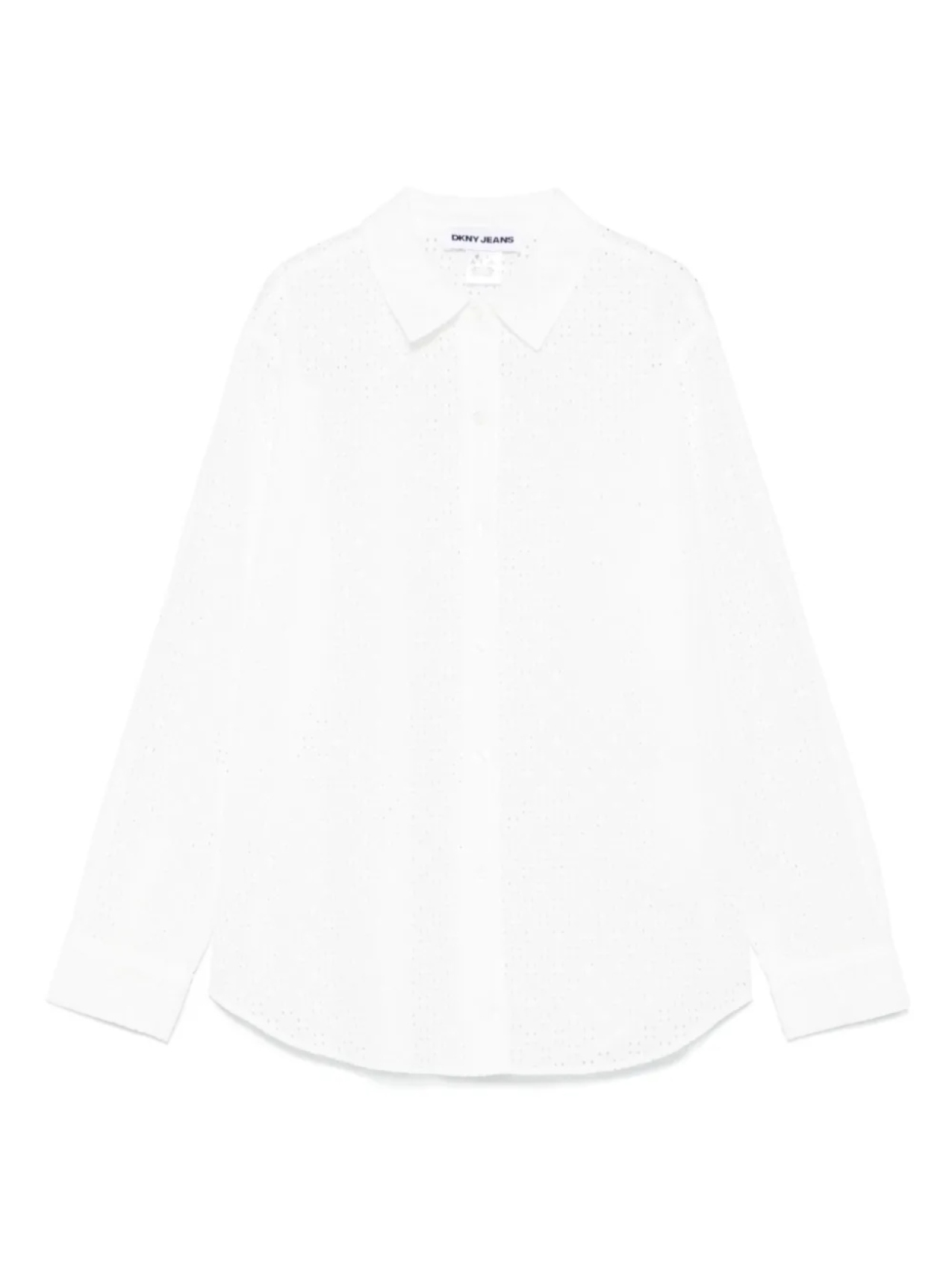 Рубашка с длинными рукавами и люверсами DKNY, белый 
Рубашка с длинными рукавами и люверсами DKNY, белый