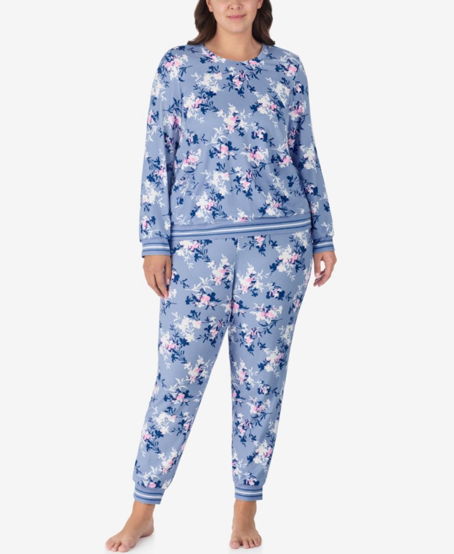 Пижамный комплект большого размера из двух частей: топ с длинными рукавами и брюки Ellen Tracy, Blue
Пижамный комплект большого размера из двух частей: топ с длинными рукавами и брюки Ellen Tracy, Blue