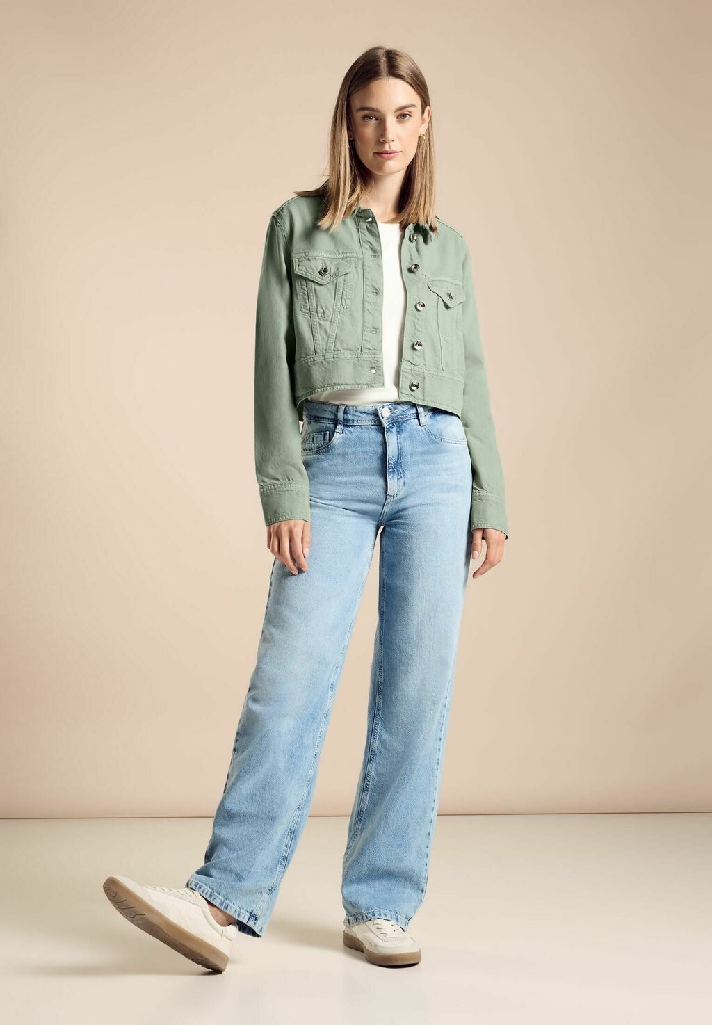 Джинсовая куртка Street One, зеленый
Джинсовая куртка Street One, зеленый