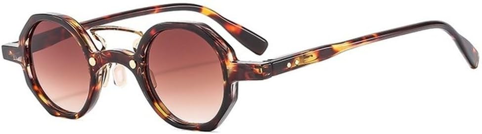 Винтажные маленькие круглые женские солнцезащитные очки с прозрачными линзами цвета океана, защита от УФ-излучения UV400, мужские солнцезащитные очки с заклепками TVTBBVV, Leopard Tea
Винтажные маленькие круглые женские солнцезащитные очки с прозрачными линзами цвета океана, защита от УФ-излучения UV400, мужские солнцезащитные очки с заклепками TVTBBVV, Leopard Tea