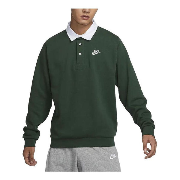 Рубашка поло клубные флисовые с накладкой сзади с длинным рукавом Nike, зеленый
Рубашка поло клубные флисовые с накладкой сзади с длинным рукавом Nike, зеленый