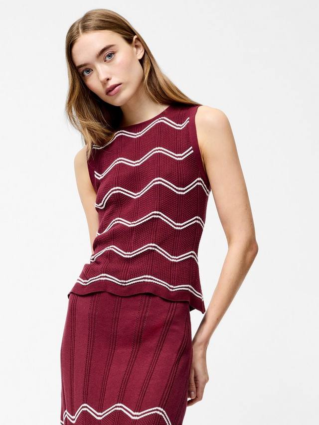 Trudy топ без рукавов с вязаным узором French Connection, Red/Multi
Trudy топ без рукавов с вязаным узором French Connection, Red/Multi