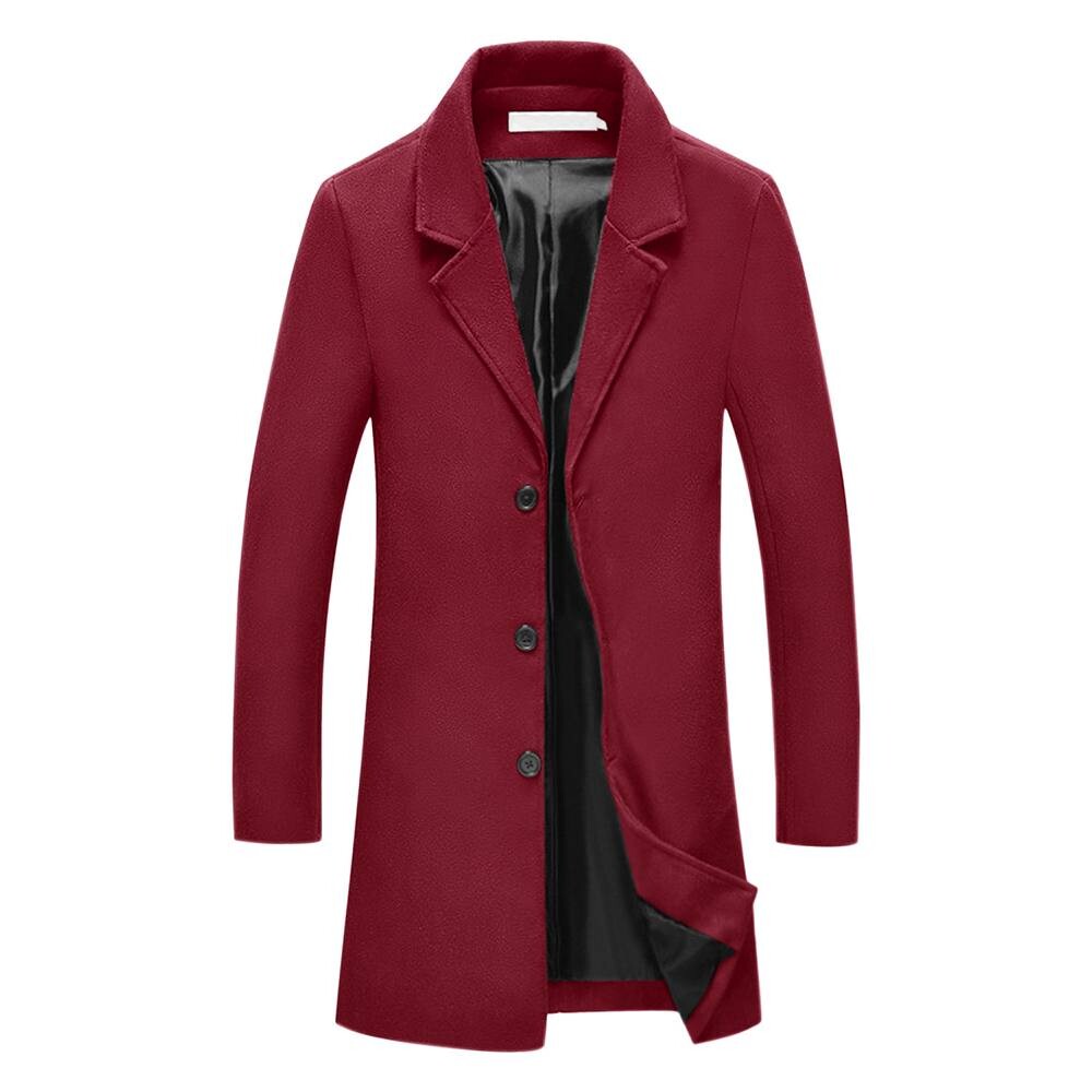 Мужской плащ с лацканами, однобортный классический длинный бушлат, пальто Lars Amadeus, цвет Burgundy
Мужской плащ с лацканами, однобортный классический длинный бушлат, пальто Lars Amadeus, цвет Burgundy