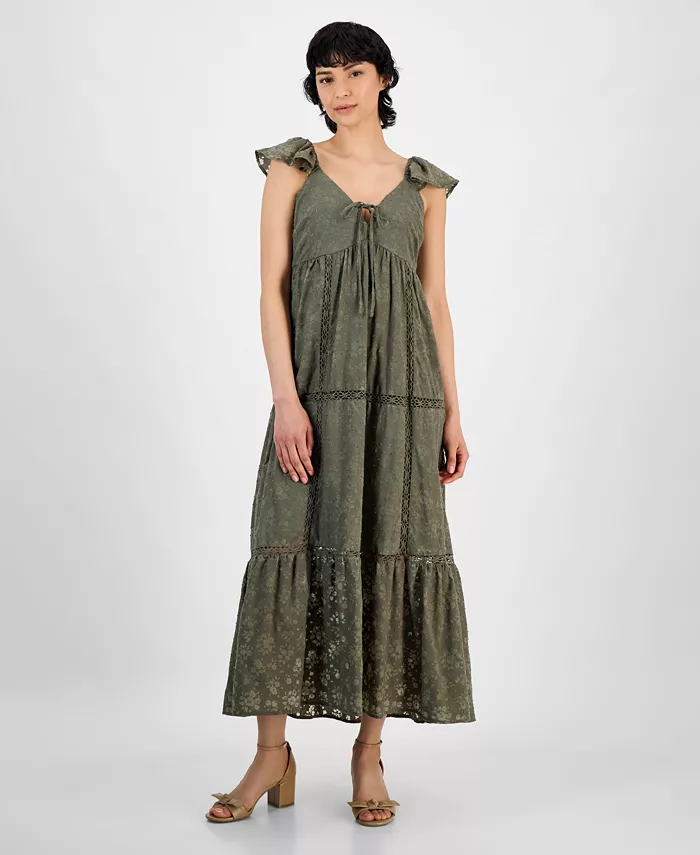 Женское миди-платье с завышенной талией и кружевной отделкой And Now This, зеленый
Женское миди-платье с завышенной талией и кружевной отделкой And Now This, зеленый