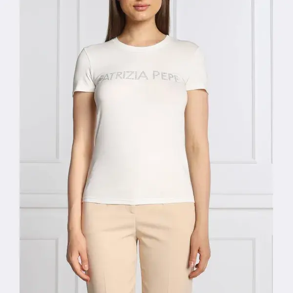 Трикотажная футболка узкого кроя Patrizia Pepe, белый
Трикотажная футболка узкого кроя Patrizia Pepe, белый