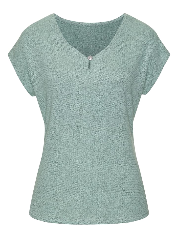 Рубашка с короткими рукавами мятного цвета LASCANA
Рубашка с короткими рукавами мятного цвета LASCANA