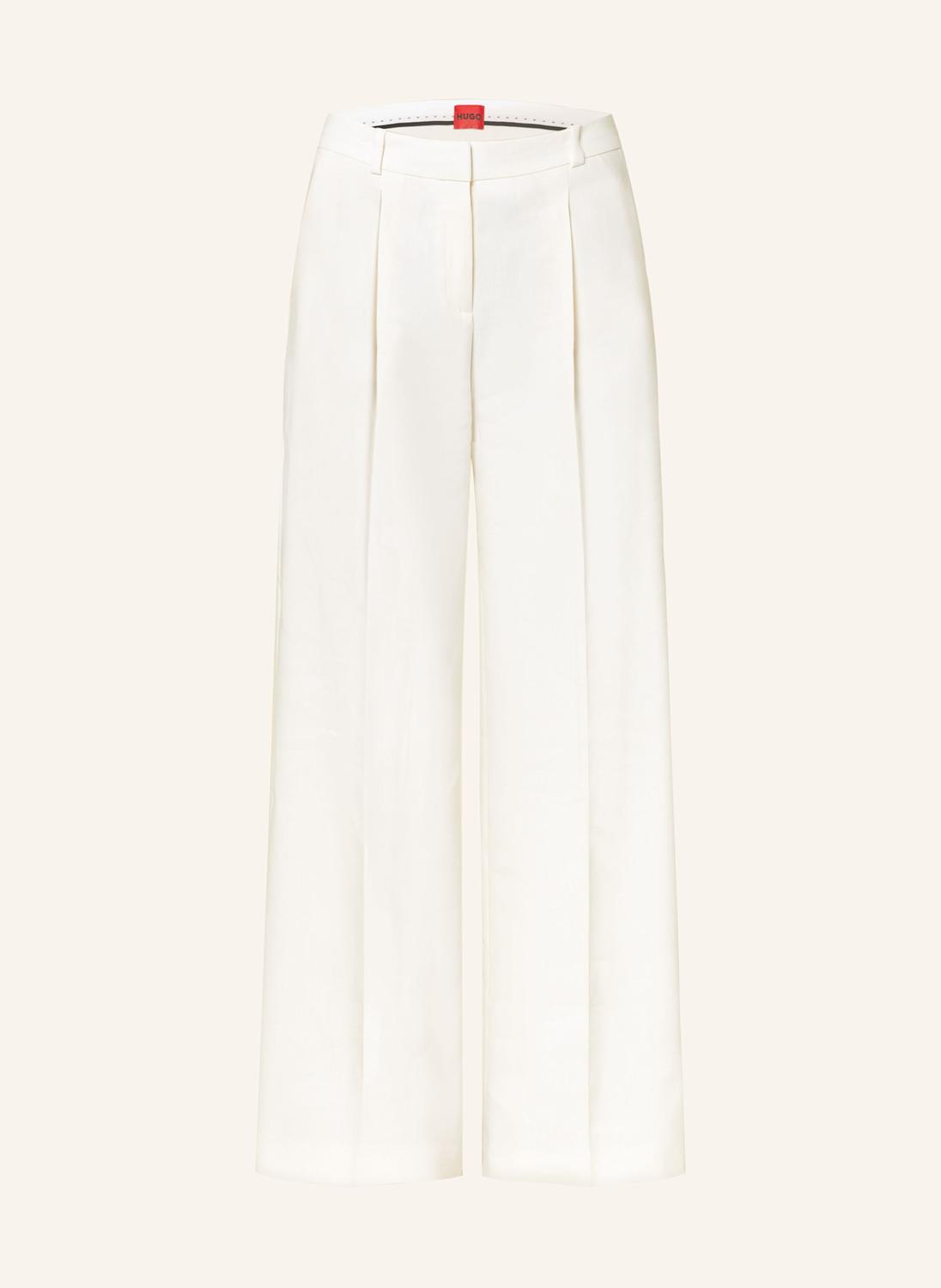 Марлен брюки халати с льном Hugo, экрю
Марлен брюки халати с льном Hugo, экрю