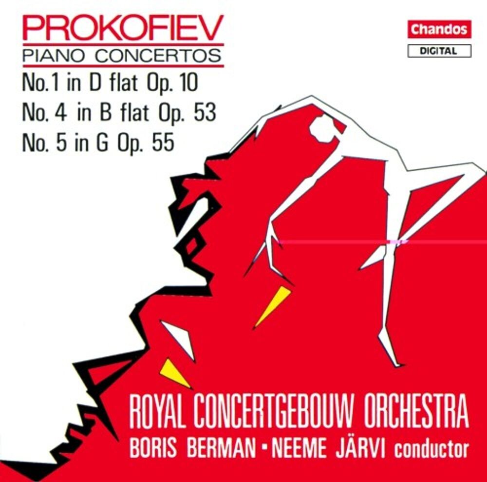 Диск CD Prokofiev: Piano Concertos Nos. 1, 4 & 5 - Sergei Prokofiev, Boris Berman, Royal Concertgebouw Orchestra, Neeme Järvi,
Диск CD Prokofiev: Piano Concertos Nos. 1, 4 & 5 - Sergei Prokofiev, Boris Berman, Royal Concertgebouw Orchestra, Neeme Järvi,