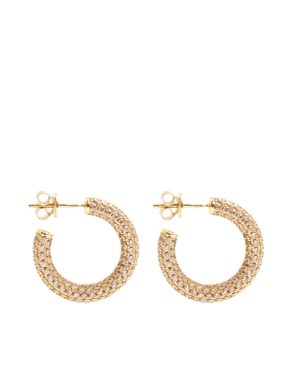 Серьги-кольца с паве Izabel Display, золотой 
Серьги-кольца с паве Izabel Display, золотой