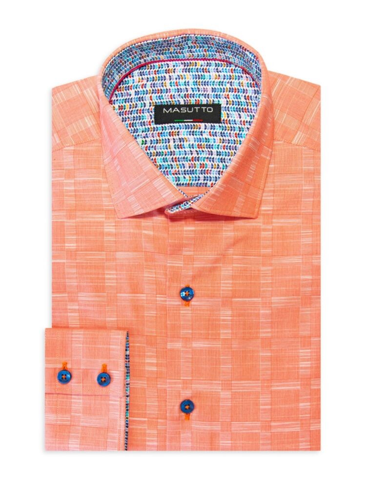 классическая рубашка в клетку Milos классического кроя Masutto, цвет Peach
классическая рубашка в клетку Milos классического кроя Masutto, цвет Peach