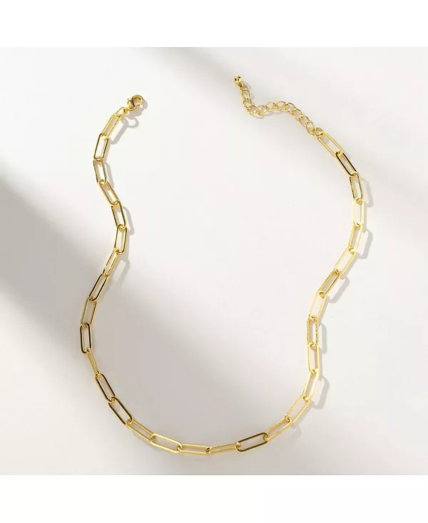 Тонкое колье с цепочкой, покрытое 14-каратным золотом, средняя длина, 16 дюймов + удлинитель 2 дюйма Uncommon James, gold
Тонкое колье с цепочкой, покрытое 14-каратным золотом, средняя длина, 16 дюймов + удлинитель 2 дюйма Uncommon James, gold