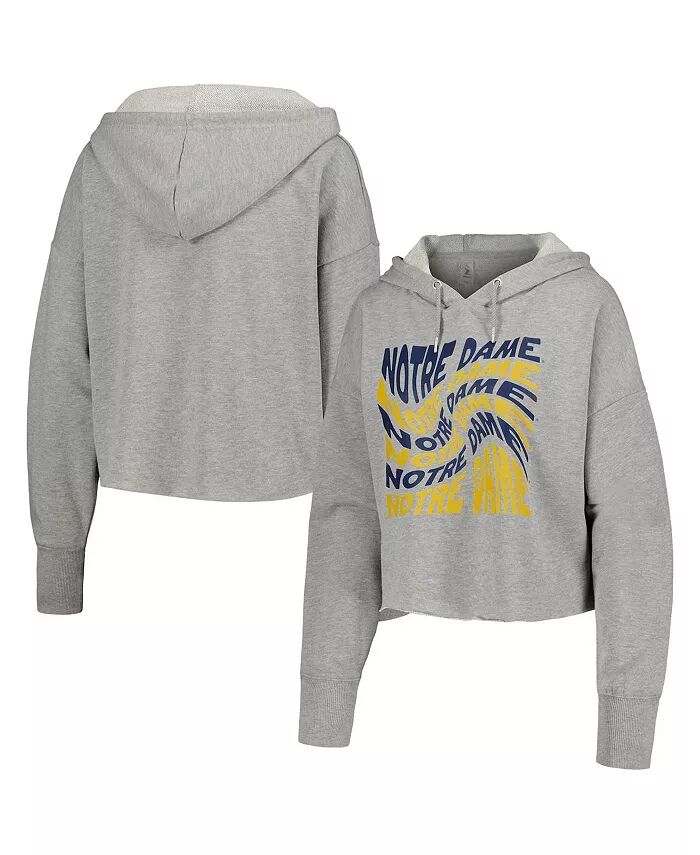 Женская серая укороченная толстовка с капюшоном Notre Dame Fighting Irish Swirl ZooZatz
Женская серая укороченная толстовка с капюшоном Notre Dame Fighting Irish Swirl ZooZatz