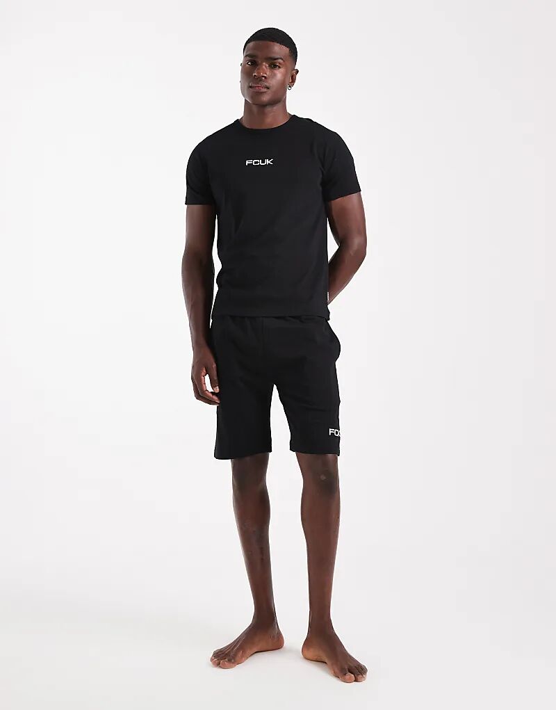 Футболка с короткими рукавами и комплект шорт French Connection из хлопка, черный цвет
Футболка с короткими рукавами и комплект шорт French Connection из хлопка, черный цвет