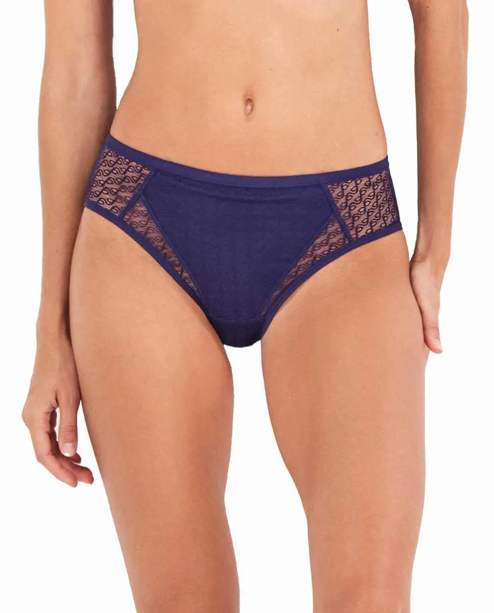 Трусики миди с тюлем Gisela, синий
Трусики миди с тюлем Gisela, синий