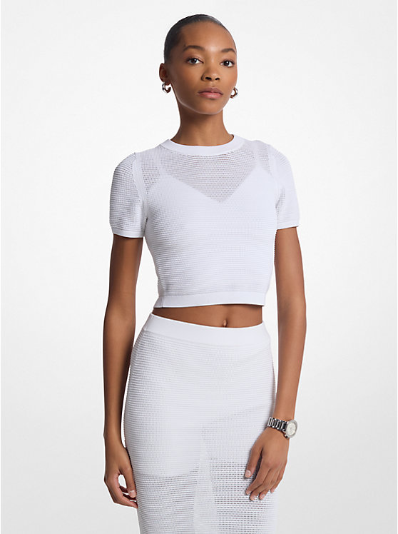 Многослойный топ из вязаной вискозы Michael Kors, белый
Многослойный топ из вязаной вискозы Michael Kors, белый